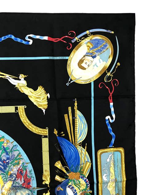 hermes tuch orbis australis|Hermes Orbis Australis Dulces Exuviae Silk Scarf 90.